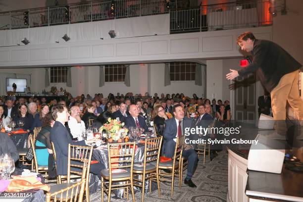 Comedian Mike Birbiglia performs at Multiple Myeloma Research Foundation's Laugh For Life at 583 Park Avenue on May 1, 2018 in New York City.