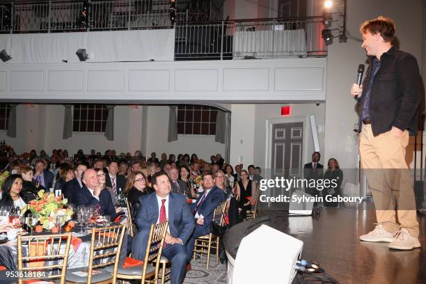 Comedian Mike Birbiglia performs at Multiple Myeloma Research Foundation's Laugh For Life at 583 Park Avenue on May 1, 2018 in New York City.