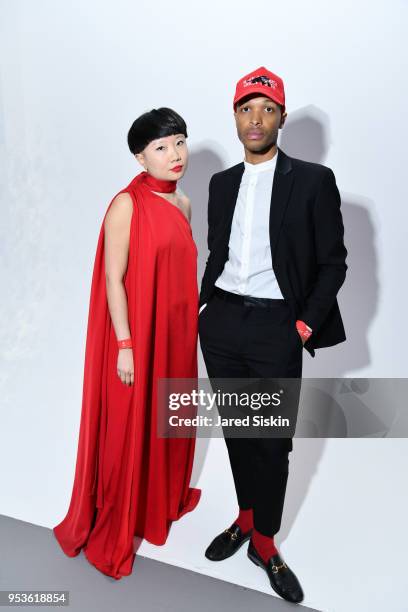 JiaJia Fei, and Antwaun Sargent attend Planned Parenthood of New York City Spring Gala honoring Cecile Richards and Laverne Cox at Spring Studios on...