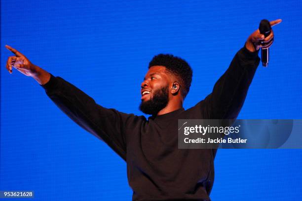 Khalid performs at Theater of The Clouds at Moda Center on May 1, 2018 in Portland, Oregon.