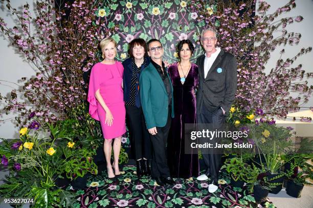 Cecile Richards, Marilyn Minter, Dave Gahan, Jennifer Sklias-Gahan and Bill Miller attend Planned Parenthood Of New York City Spring Gala Honoring...