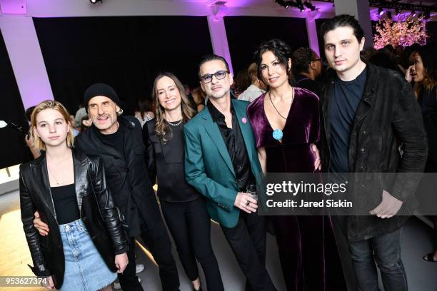 Stella Rose Gahan; Jonathan Kessler, Stacey Kessler, Dave Gahan; Jennifer Sklias-Gahan and Jack Gahan attend Planned Parenthood Of New York City...