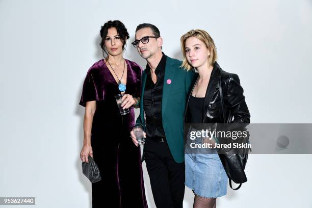 Jennifer Sklias-Gahan, Dave Gahan and Stella Rose Gahan attend Planned Parenthood Of New York City Spring Gala Honoring Cecile Richards And Laverne...