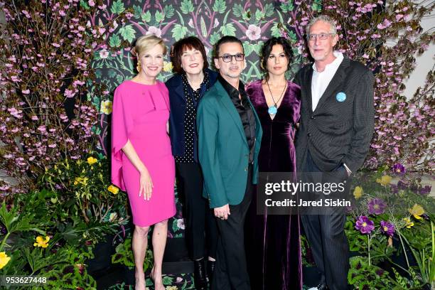 Cecile Richards, Marilyn Minter, Dave Gahan, Jennifer Sklias-Gahan and Bill Miller attend Planned Parenthood Of New York City Spring Gala Honoring...