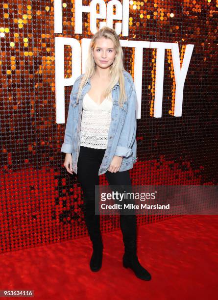Lottie Moss attends a special screening of 'I Feel Pretty' at Picturehouse Central on May 1, 2018 in London, England.