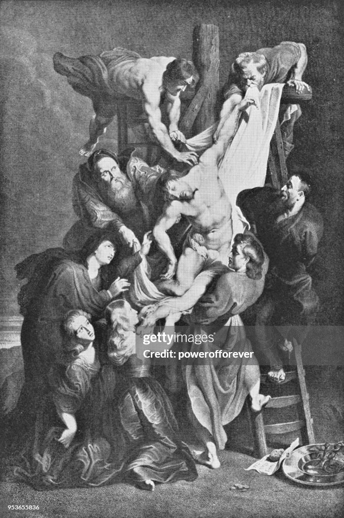 The Descent from the Cross by Peter Paul Rubens - 19th Century