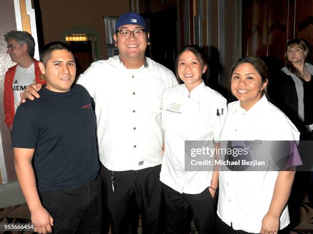 Monrovia Gomez, Alex Granados, Stephanie De Los Santos and Kim Dimalanta attend The Los Angeles Times Food Bowl: Power of Food on May 1, 2018 in Los...