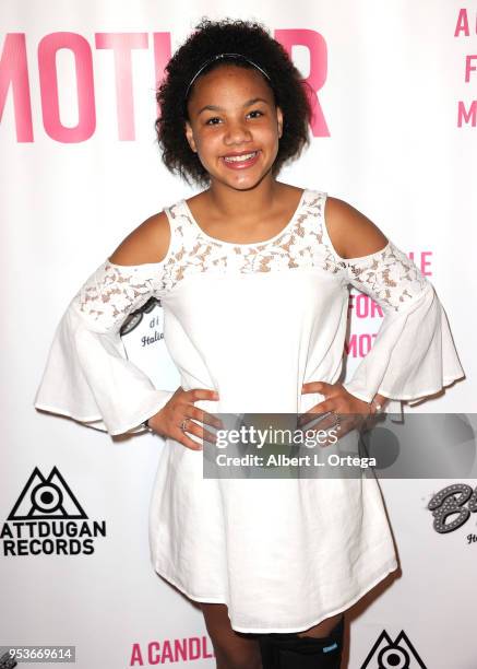 Jillian Estell arrives for a luncheon in honor of Mother's Day for the release of Pamela L. Newton's "A Candle For My Mother" held at Los Angeles...