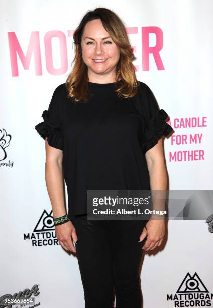 Writer/producer Stacey Healey arrives for a luncheon in honor of Mother's Day for the release of Pamela L. Newton's "A Candle For My Mother" held at...