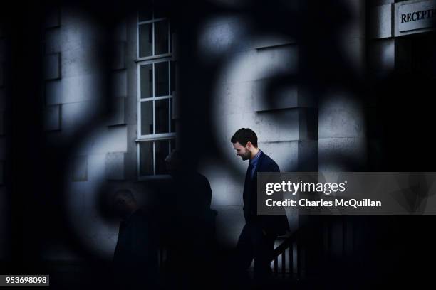 Daniel McArthur of Ashers Bakery arrives for the Supreme Court sitting in Belfast on May 2, 2018 in Belfast, Northern Ireland. The Supreme Court is...