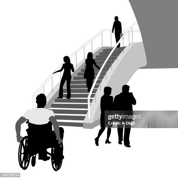 getting around - paraplegic stock illustrations