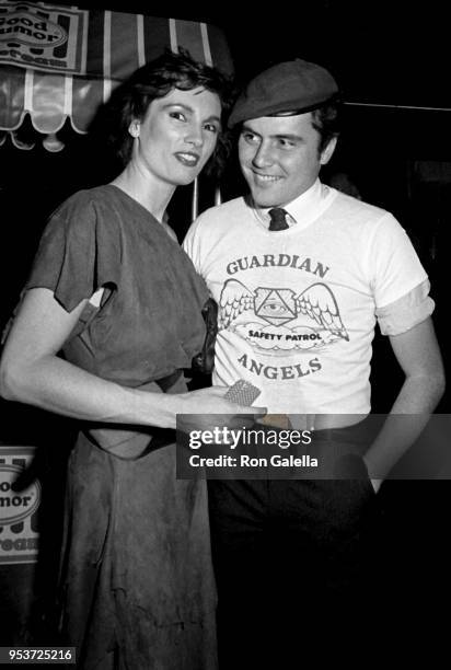 Lisa Sliwa and Curtis Sliwa attend Studio 54 Gala Re-Opening on October 9, 1984 at Studio 54 in New York City.