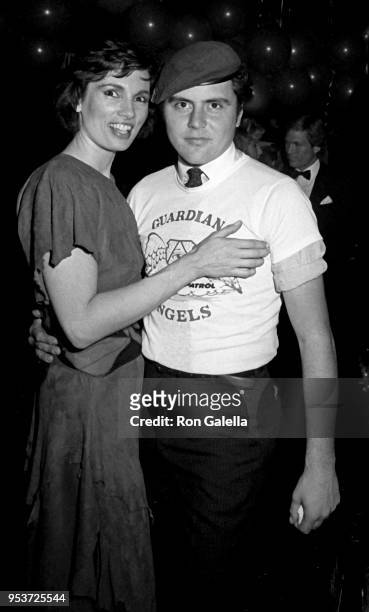 Lisa Sliwa and Curtis Sliwa attend Studio 54 Gala Re-Opening on October 9, 1984 at Studio 54 in New York City.