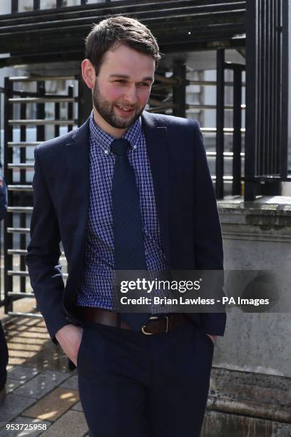 Owner of Ashers Bakery Daniel McArthur at the Royal Courts of Justice in Belfast where the Supreme Court is examining issues linked to the Ashers...