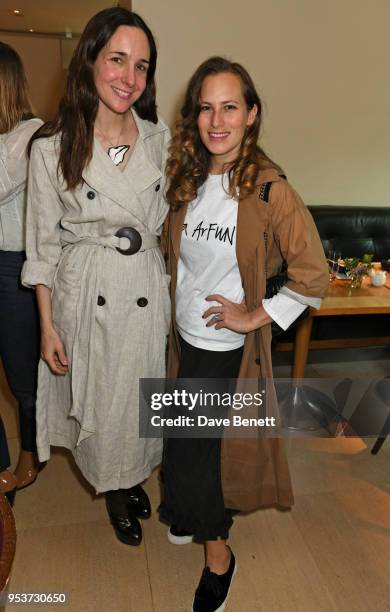 Serafina Sama and Charlotte Dellal attend an exclusive lunch at Nobu hosted by Serafina Sama celebrating the Isa Arfen Spring/Summer 2018 pop up at...