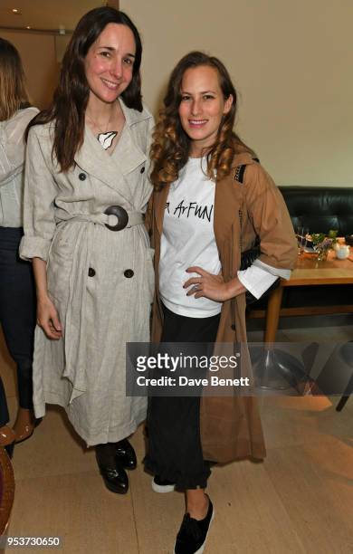 Serafina Sama and Charlotte Dellal attend an exclusive lunch at Nobu hosted by Serafina Sama celebrating the Isa Arfen Spring/Summer 2018 pop up at...