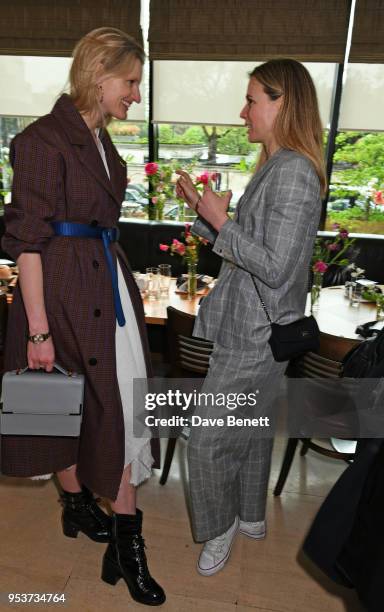 Candice Lake and Nicky Yates attend an exclusive lunch at Nobu hosted by Serafina Sama celebrating the Isa Arfen Spring/Summer 2018 pop up at Liberty...