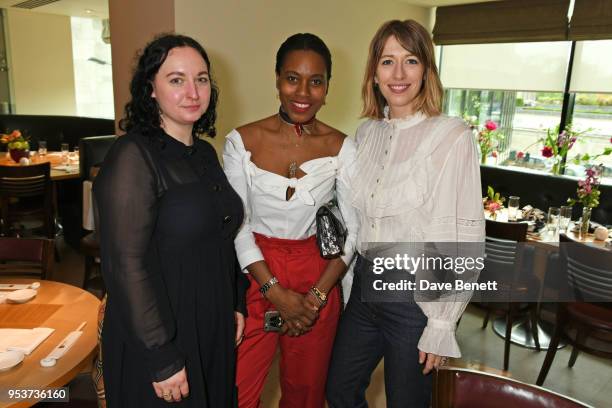 Jessie Adams, Susan Bender and Harriet Stewart attend an exclusive lunch at Nobu hosted by Serafina Sama celebrating the Isa Arfen Spring/Summer 2018...