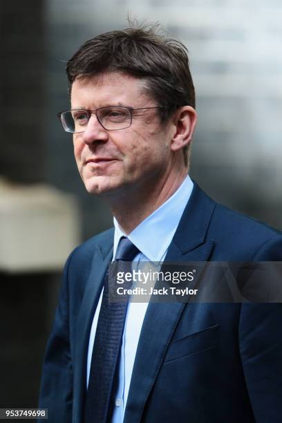 Greg Clark the Secretary of State for Business arrives at 10 Downing Street as the Cabinet meet to discuss post-Brexit customs plans on May 2, 2018...