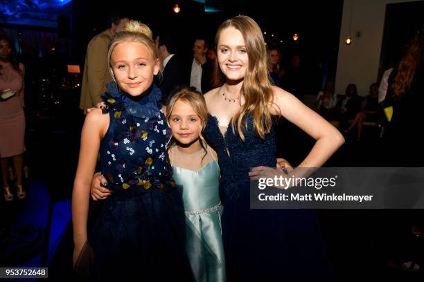 Los Angeles, CA Alyvia Alyn Lind, Payton Lepinski and Hanna Nordberg attend the Premiere of Lionsgate and Pantelion Film's "Overboard" After Party at...