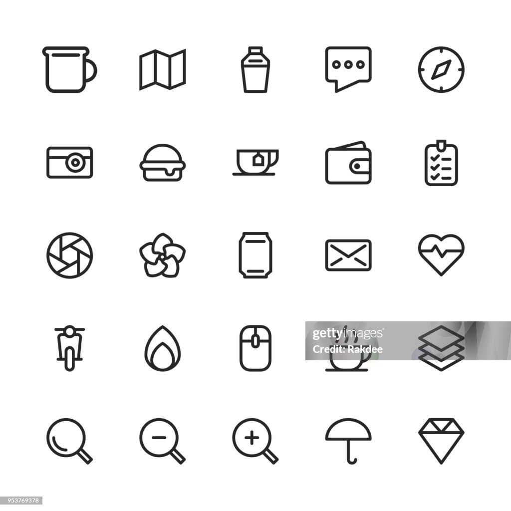 Universelle Icon Set 1 - Line-Serie