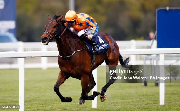 Torcedor ridden by Colm O'Donoghue comes home to win The Longines Sagaro Stakes at Ascot Races.