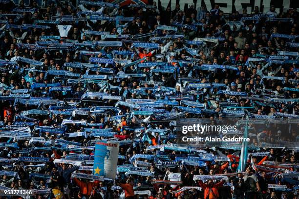 Marseille supporters during the UEFA Cup Semi Final second Leg match between Marseille and Newcastle at Velodrome Stadium, Marseille, France on May...