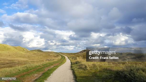 landscape on vlieland, wadden islands, the netherlands - vlieland stock pictures, royalty-free photos & images