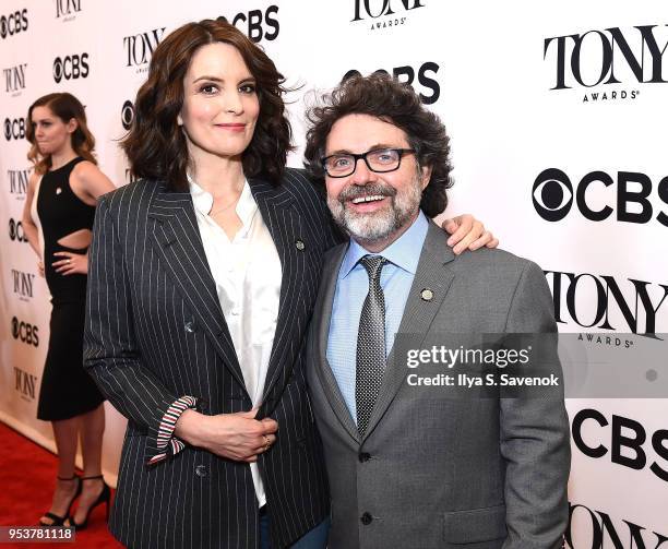 Tina Fey and Jeff Richmond attend the 2018 Tony Awards Meet The Nominees Press Junket on May 2, 2018 in New York City.