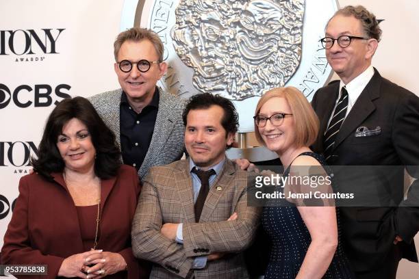 Broadway League President Charlotte St. Martin, Broadway League President Thomas Schumacher, John Leguizamo, American Theatre Wing President and CEO...