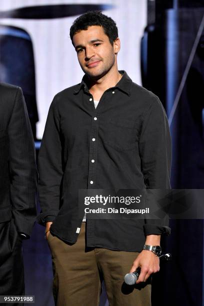 Actor Christopher Abbott speaks onstage during Hulu Upfront 2018 at The Hulu Theater at Madison Square Garden on May 2, 2018 in New York City.