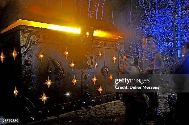 Treasure chest at Efteling theme park on December 25, 2009 in Kaatsheuvel, Netherlands.