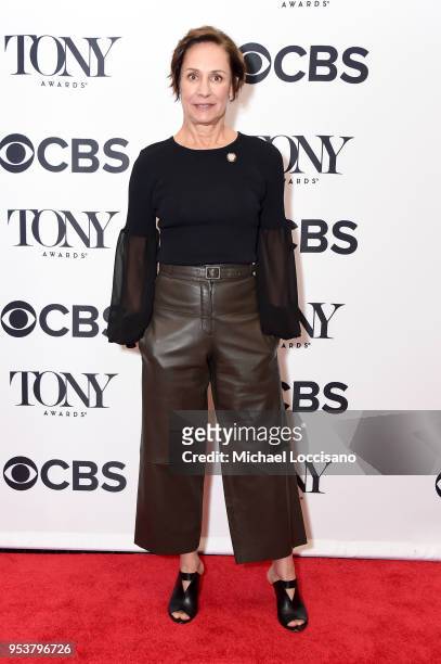 Laurie Metcalf attends the 2018 Tony Awards Meet The Nominees Press Junket on May 2, 2018 in New York City.
