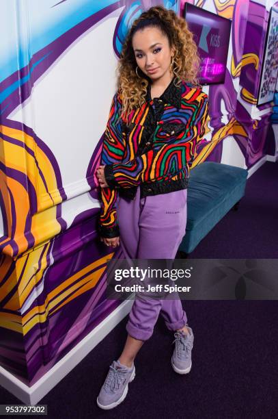 Ella Eyre visits Kiss FM Studio's on May 2, 2018 in London, England.