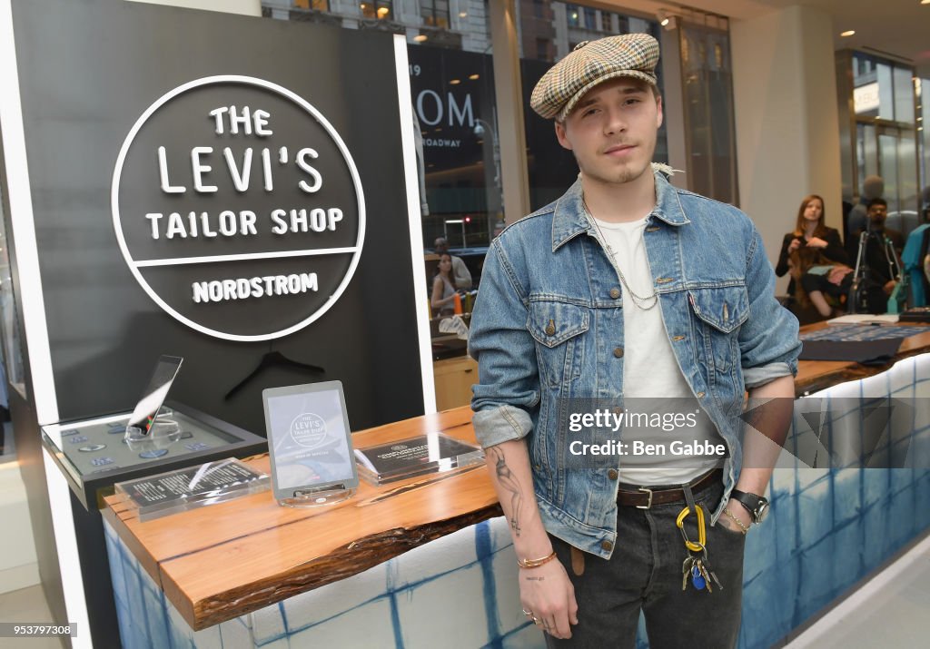 Levi's Tailor Shop Launch Event At Nordstrom Men's Store NYC Hosted By Brooklyn Beckham