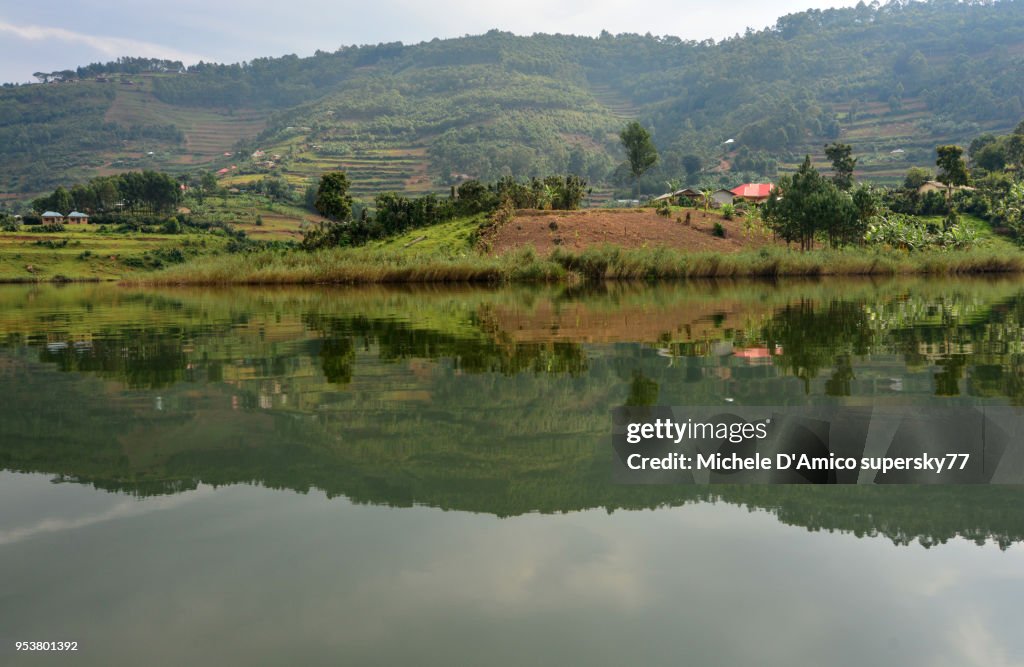 Reflection on Lake Bunyonyi