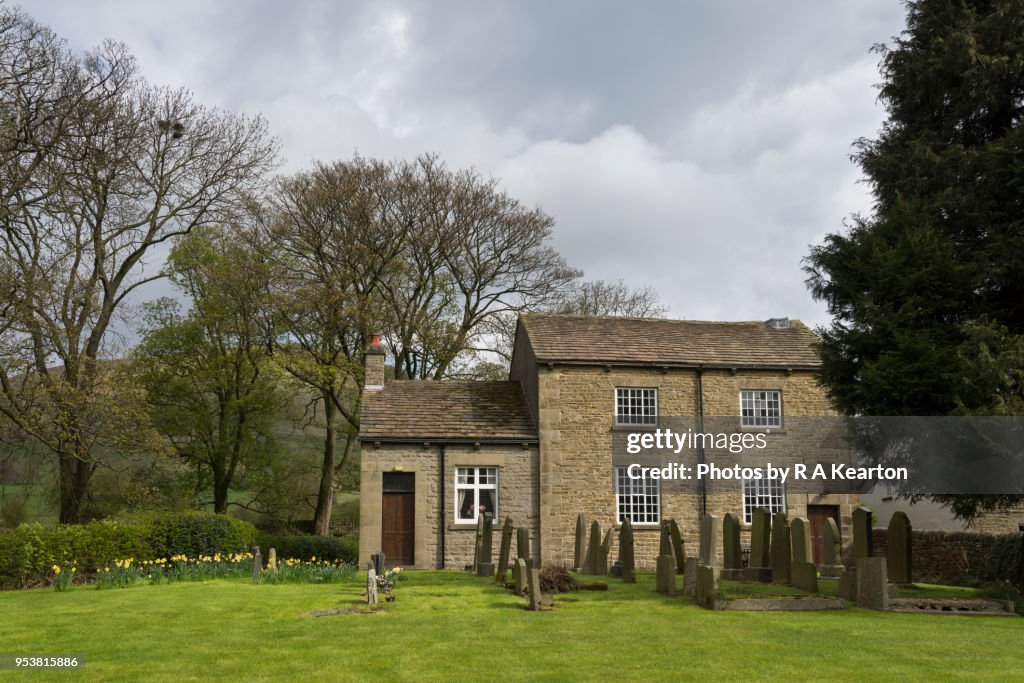 Old Wesleyan Chapel at Barber Booth, Edale valley, Derbyshire, England