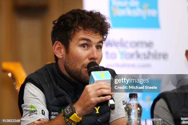 Mark Cavendish of Great Britain and Team Dimension Data / during the 4th Tour of Yorkshire 2018, Press Conference on May 2, 2018 in York, England.