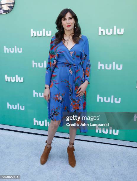 Michaela Watkins attends 2018 Hulu Upfront at La Sirena on May 2, 2018 in New York City.