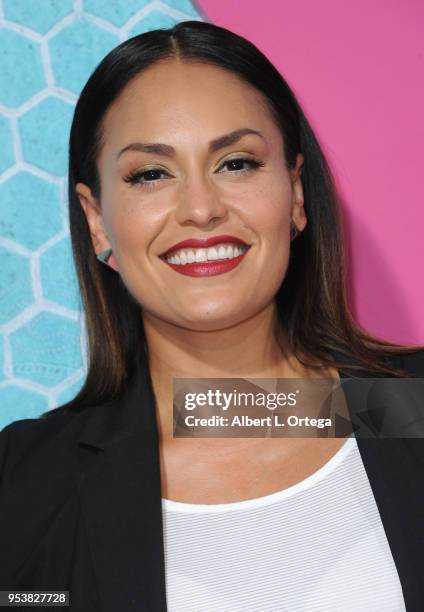 Actress Jes Meza arrives for Starz "Vida" Premiere held at Regal LA Live Stadium 14 on May 1, 2018 in Los Angeles, California.