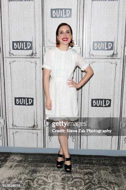 Actress Zoe Lister-Jones visits Build Series to discuss "Life in Pieces" at Build Studio on May 2, 2018 in New York City.