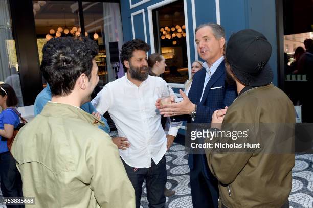 Ravi Nandan and Chief Executive Officer Randy Freer attend the Hulu Upfront 2018 Brunch at La Sirena on May 2, 2018 in New York City.