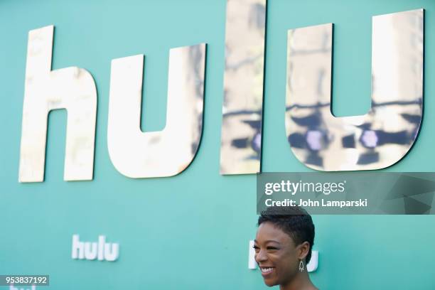 Samira Wiley attends 2018 Hulu Upfront at La Sirena on May 2, 2018 in New York City.