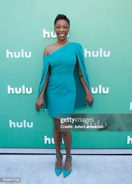 Samira Wiley attends 2018 Hulu Upfront at La Sirena on May 2, 2018 in New York City.