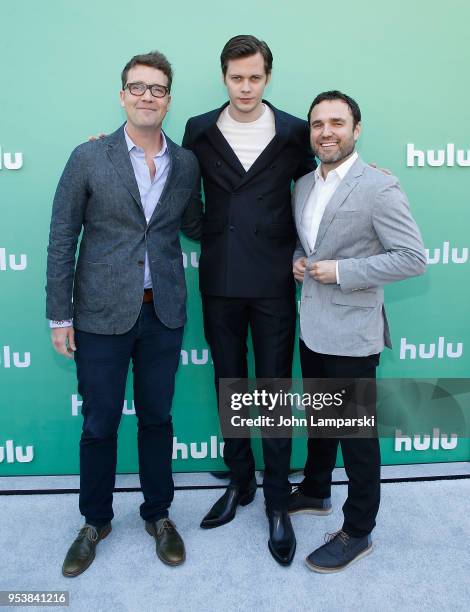 Sam Shaw, Bill Skarsgard and Dusty Thomson attend 2018 Hulu Upfront at La Sirena on May 2, 2018 in New York City.