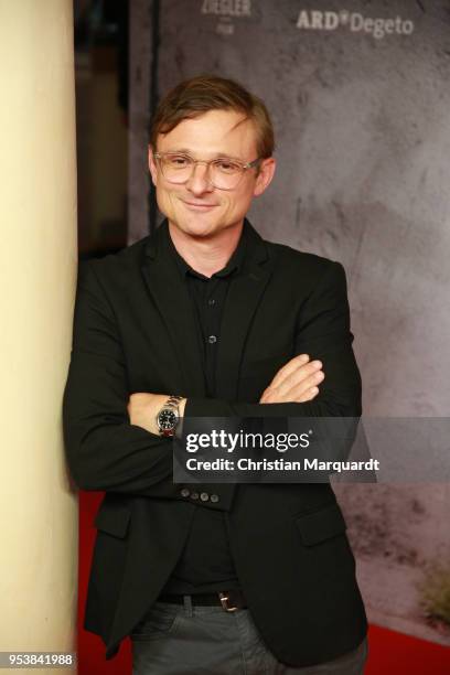 Florian Lukas attends the premiere of the 4th season of the German TV series 'Weissensee' on May 2, 2018 in Berlin, Germany.