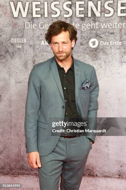 Actor Florian Stetter attends the premiere of the 4th season of the German TV series 'Weissensee' on May 2, 2018 in Berlin, Germany.