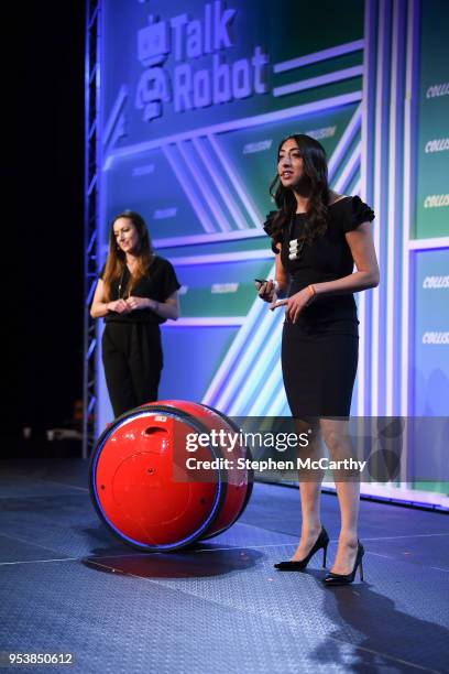 Louisiana , United States - 2 May 2018; Sasha Hoffman, Piaggio Fast Forward, right, and Rosie Kotelova, Designer and Smart Behaviors Lead, Piaggio...