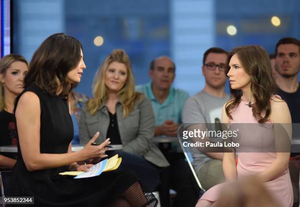 Cecilia Vega interviews Amanda Knox on "Good Morning America," Wednesday, May 2 airing on the Walt Disney Television via Getty Images Television...