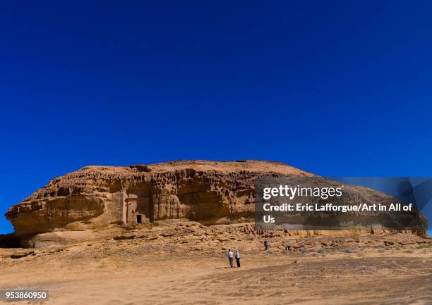 Nabataean tomb in madain saleh archaeologic site, Al Madinah Province, Al-Ula, Saudi Arabia on January 23, 2010 in Al-ula, Saudi Arabia.